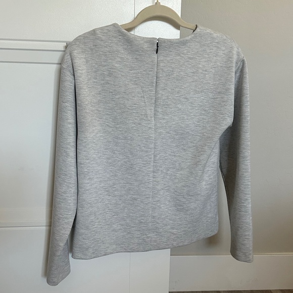 Banana Republic Bow Neck Gray Couture Sweatshirt - Picture 2 of 3